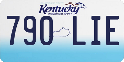 KY license plate 790LIE