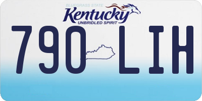 KY license plate 790LIH