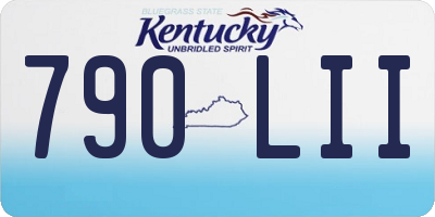 KY license plate 790LII