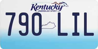 KY license plate 790LIL