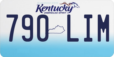 KY license plate 790LIM