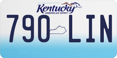 KY license plate 790LIN