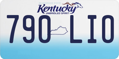 KY license plate 790LIO