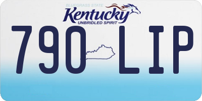 KY license plate 790LIP