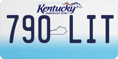 KY license plate 790LIT