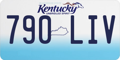 KY license plate 790LIV