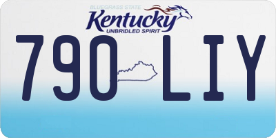 KY license plate 790LIY