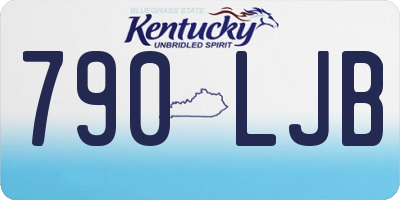 KY license plate 790LJB