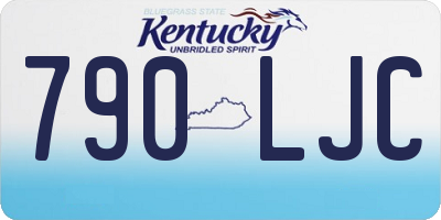 KY license plate 790LJC