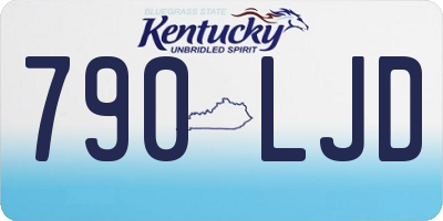 KY license plate 790LJD