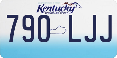 KY license plate 790LJJ