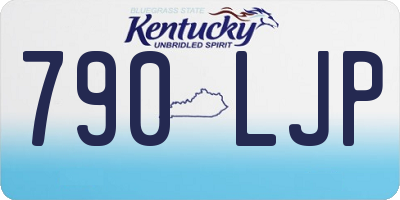 KY license plate 790LJP