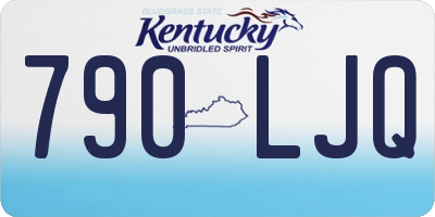 KY license plate 790LJQ