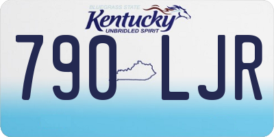 KY license plate 790LJR