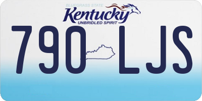 KY license plate 790LJS