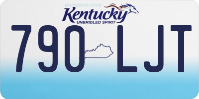 KY license plate 790LJT