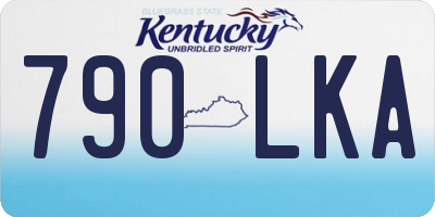 KY license plate 790LKA