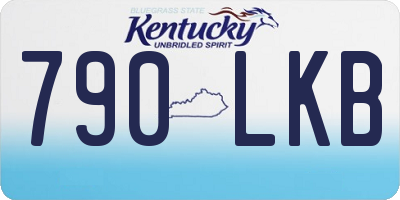 KY license plate 790LKB