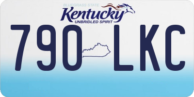 KY license plate 790LKC