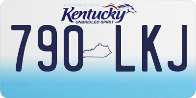 KY license plate 790LKJ