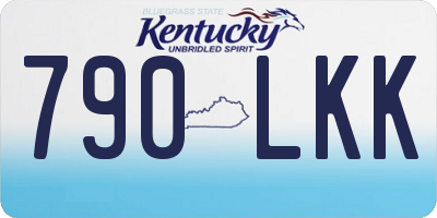 KY license plate 790LKK