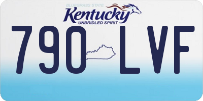 KY license plate 790LVF