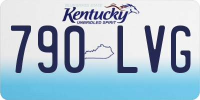 KY license plate 790LVG