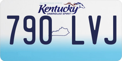 KY license plate 790LVJ