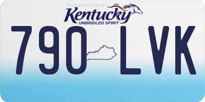 KY license plate 790LVK