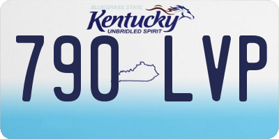 KY license plate 790LVP