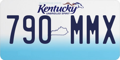 KY license plate 790MMX