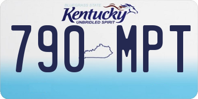 KY license plate 790MPT