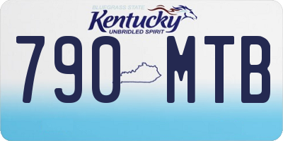 KY license plate 790MTB