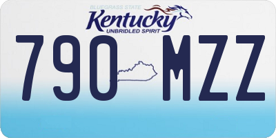 KY license plate 790MZZ