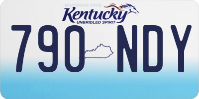 KY license plate 790NDY