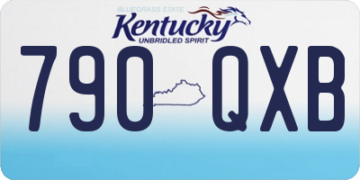 KY license plate 790QXB