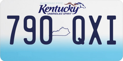 KY license plate 790QXI