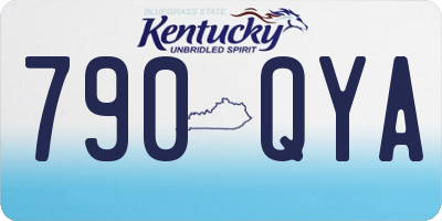 KY license plate 790QYA