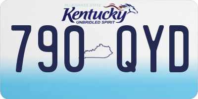 KY license plate 790QYD