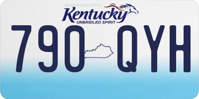 KY license plate 790QYH