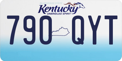 KY license plate 790QYT