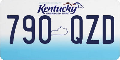 KY license plate 790QZD