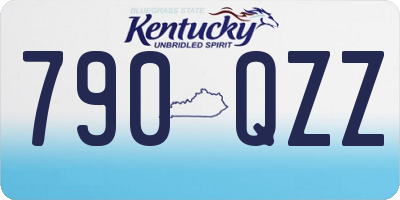 KY license plate 790QZZ
