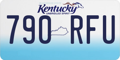 KY license plate 790RFU