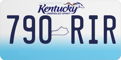 KY license plate 790RIR