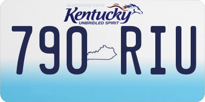 KY license plate 790RIU
