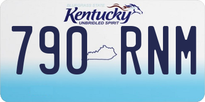 KY license plate 790RNM