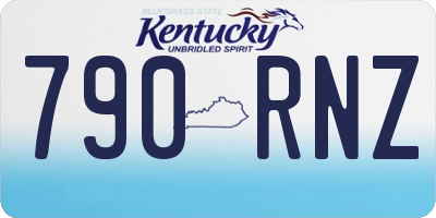 KY license plate 790RNZ