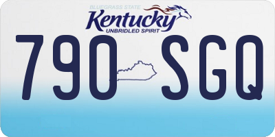 KY license plate 790SGQ