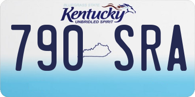 KY license plate 790SRA